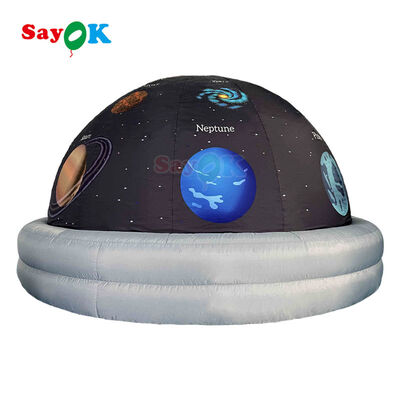 Custom Portable Inflatable Planetarium Dome Flame-retardant Projection Tent untuk sekolah