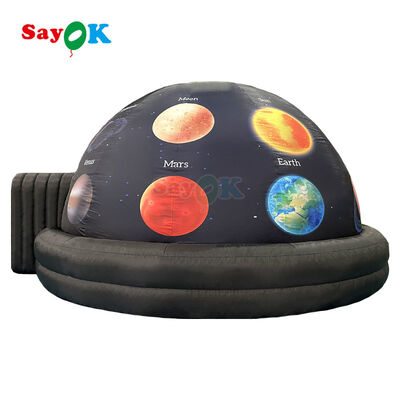 Custom Portable Inflatable Planetarium Dome Flame-retardant Projection Tent untuk sekolah
