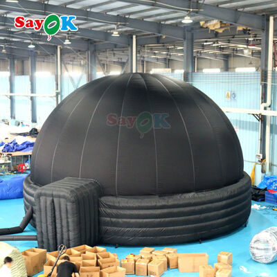 Tenda Kubah Planetarium Portabel yang Bisa Diinflasi dengan Kain 100% Blackout Flame-Retardant dan Desain 3D Gratis
