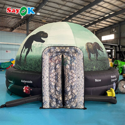 Kubah Planetarium Tiup Portabel Diameter 5m dengan Kegelapan 100% dan Kain Tahan Api untuk Pendidikan Sekolah