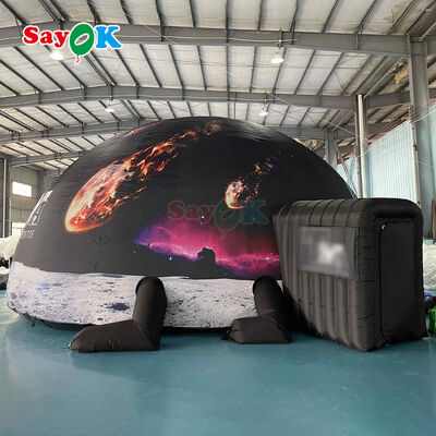 100% Blackout Fire-Retardant Inflatable Planetarium Dome untuk mudah pengaturan pendidikan sekolah dan acara luar ruangan