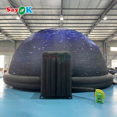 Sayok 10m Diameter Inflatable Planetarium Dome dengan 100% Blackout dan Fire-Retardant Fitur untuk Sekolah
