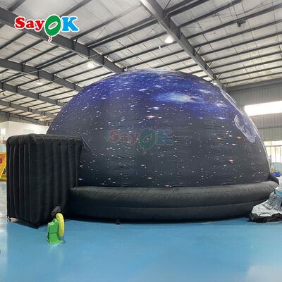 Sayok 10m Diameter Inflatable Planetarium Dome dengan 100% Blackout dan Fire-Retardant Fitur untuk Sekolah