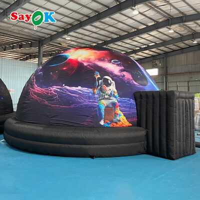 SAYOK 6m Diameter Portable Inflatable Planetarium Dome dengan 100% Blackout dan kain tahan api untuk pendidikan astronomi sekolah