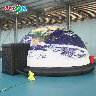 Ukuran yang dapat disesuaikan 100% Blackout Fire-Retardant Inflatable Planetarium Dome untuk sekolah dan acara