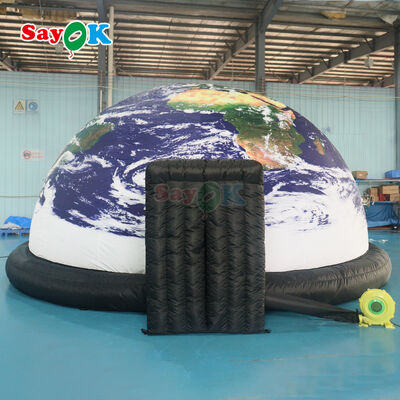 Ukuran yang dapat disesuaikan 100% Blackout Fire-Retardant Inflatable Planetarium Dome untuk sekolah dan acara