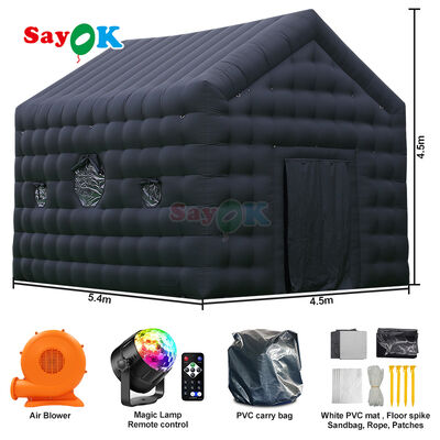 Tenda Klub Malam Berkapasitas Portable dengan Kain Oxford yang Tahan Air, Lampu LED yang Dapat Dikustomisasi, dan Pengaturan Cepat untuk Acara Luar Ruang