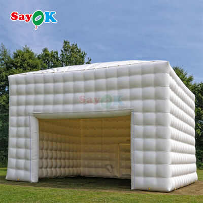 Tenda Inflatable PVC tahan air dengan lampu LED untuk acara luar ruangan dan ukuran yang dapat disesuaikan Tenda Klub Malam Portable