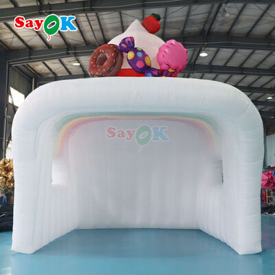 Tenda Udara Ledakan Waterproof Portable UV Resistant untuk Iklan Stand Es Krim Luar Ruangan