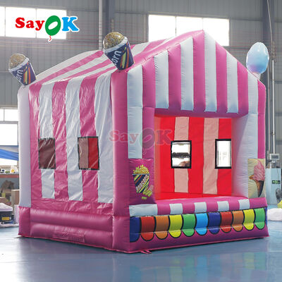 Custom Logo Tenda Stand Popcorn Inflatable dengan PVC Waterproof Tarpaulin untuk acara outdoor portabel