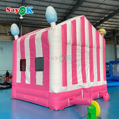 Custom Logo Tenda Stand Popcorn Inflatable dengan PVC Waterproof Tarpaulin untuk acara outdoor portabel