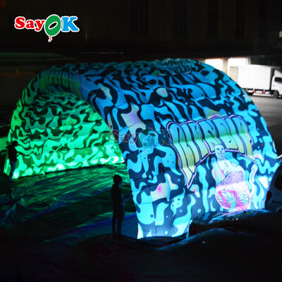 Penutup Panggung Tiup Tahan Air Portabel dengan Cetakan Kustom dan LED