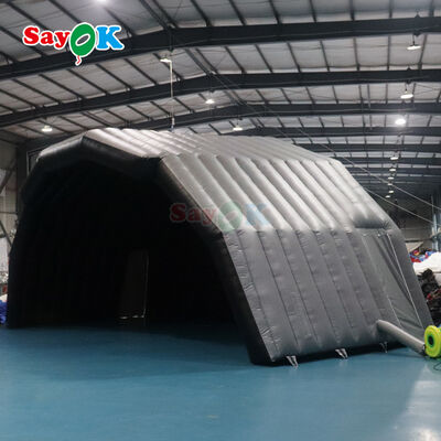 Tenda tempat penampungan panggung PVC yang terisi untuk acara pertunjukan di luar ruangan