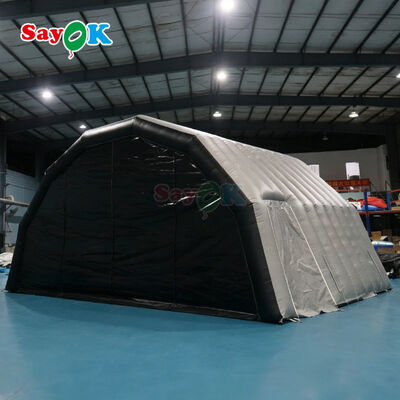 Tenda tempat penampungan panggung PVC yang terisi untuk acara pertunjukan di luar ruangan