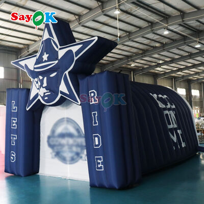 Portable Inflatable Sports Tunnel with Custom Logo and Durable 210D Oxford Cloth for Outdoor Football Events