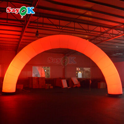 Custom Outdoor Inflatable LED Arch for Commercial Event Advertising Promotion