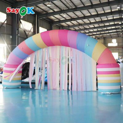 Custom Outdoor Inflatable Candy Arch for Birthday Party Event Advertising