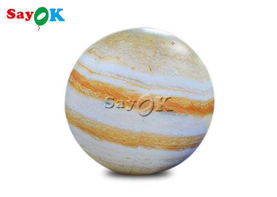 0.25mm PVC 60 Inches Inflatable Saturn Planet Balloons Untuk Institusi Pendidikan