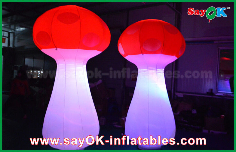 Panggung Dekorasi Raksasa Inflatable LED Mushroom Lighting Untuk Pernikahan / Acara