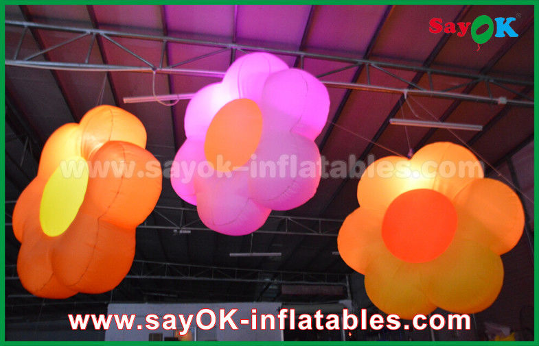 Oxford kain Inflatable Lighting Decoration / Lighting Tiup bunga Untuk Club Bar, Party