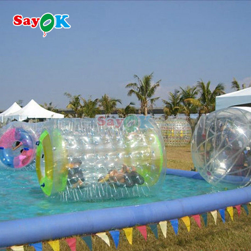 Sayok Inflatable Transparent PVC Human Hamster Rolling Zorb Roller Ball Water Walking Game Ball untuk Mainan Air