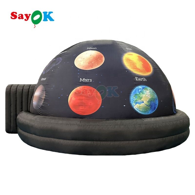 Sayok Desain 3D Gratis 5m Tenda Planetarium Tiup Kubah Proyeksi Tiup Portabel untuk Sekolah Anak-anak