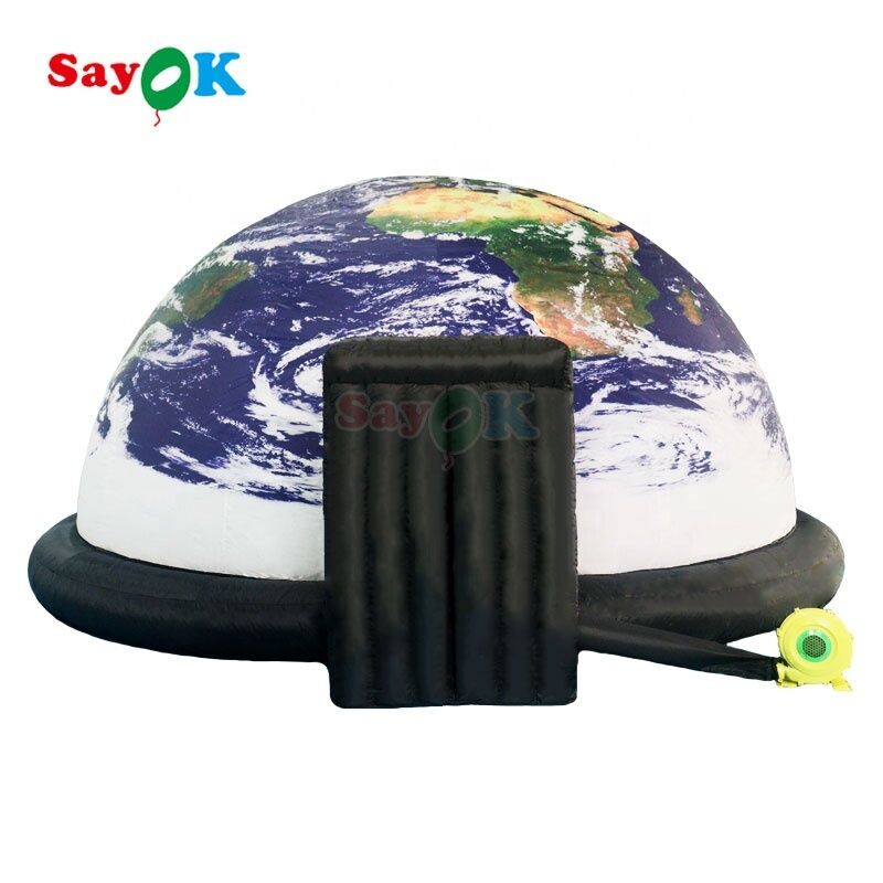 Sayok 6m Digital Printing Mobile Planetarium Dome Portable Inflatable Astronomy Tent untuk Sekolah