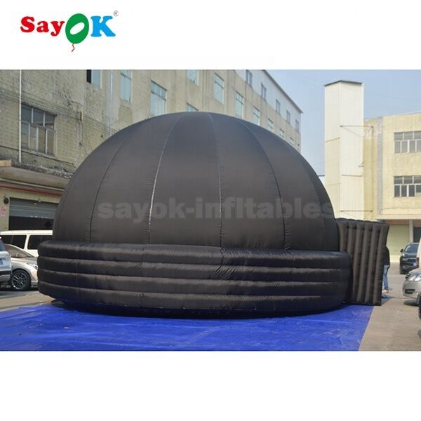 Sayok 100% Blackout 6m Hitam Planetarium Proyektor Kubah 360 derajat Proyeksi Planetarium tenda untuk dijual