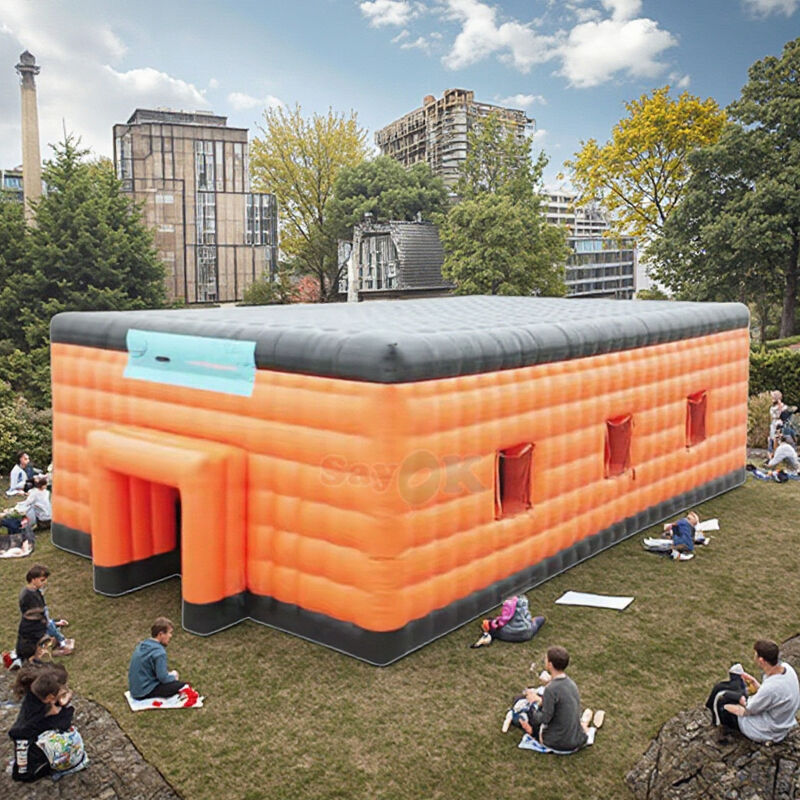 Sayok Ekstra Besar 20m Waterproof PVC Outdoor Event Pesta Camping Pavilion Marquee Cube Tenda Inflatable