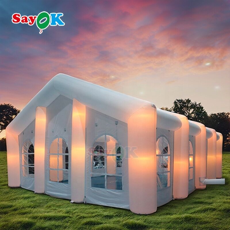 Sayok Customized Modern Big Outdoor Events Pesta Pernikahan Tenda Led Led Led Led Besar untuk 100 Orang