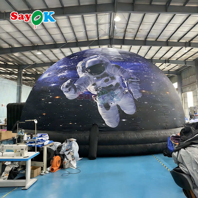 Sayok 10m Diameter Inflatable Planetarium Dome dengan 100% Blackout dan Fire-Retardant Fitur untuk Sekolah