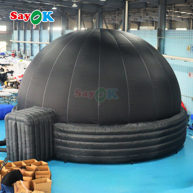 Kubah Planetarium Tiup SAYOK Diameter 8m dengan Fitur Blackout 100% dan Tahan Api untuk Sekolah