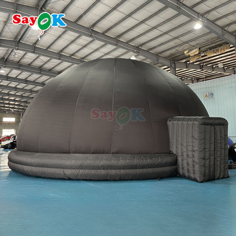 Profesional 10m Diameter Inflatable Planetarium Dome dengan 100% Blackout dan Fire-Retardant Kain untuk Pendidikan Sekolah