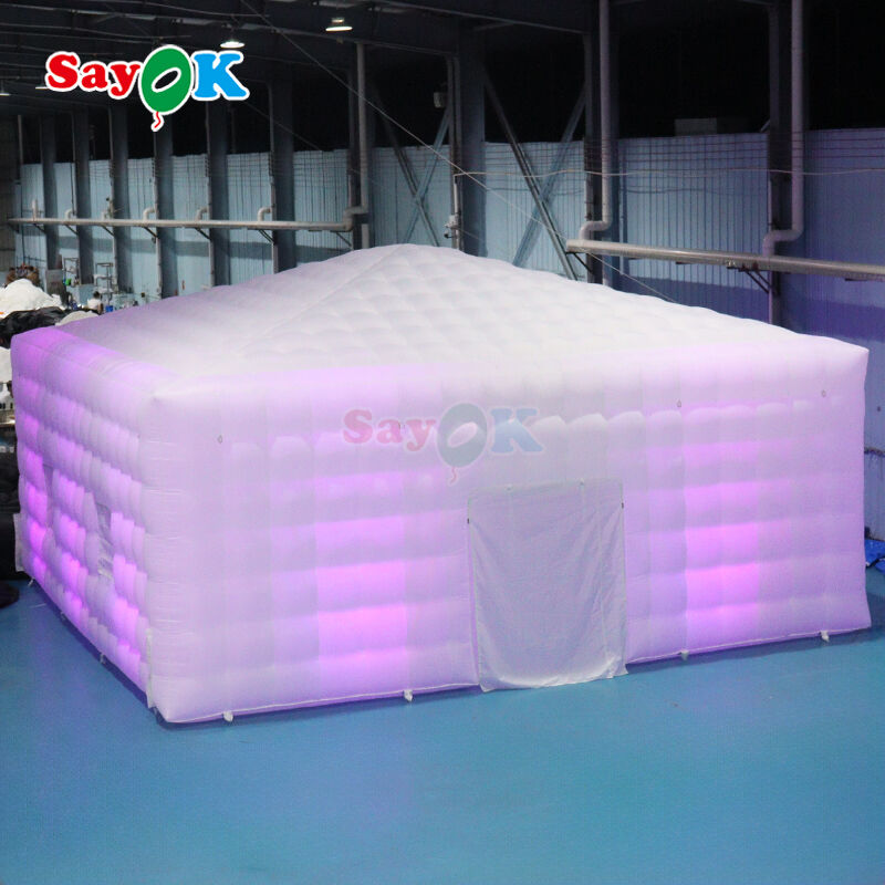 Portable LED Inflatable Air Tent 10mx10m with Durable 210D Oxford Cloth and Weather-Resistant Design for Outdoor Events