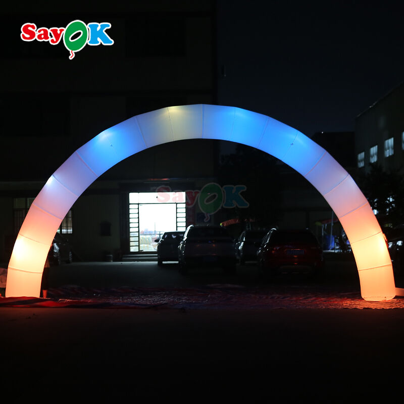 Custom Inflatable Arch with LED Lights for Outdoor Events and Promotions