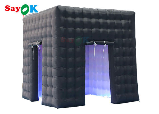 Dekorasi Panggung Portable Inflatable Photo Booth Enclosure Warna Hitam