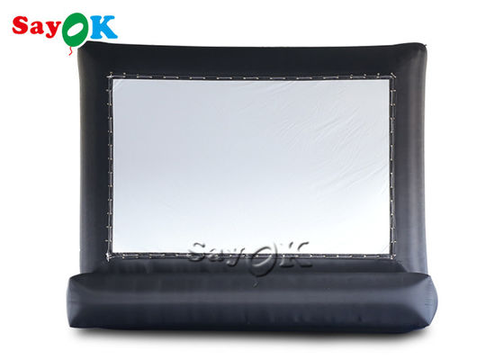 Layar Luar Ruangan Tiup Layar Film Proyektor Tiup Komersial Luar Ruangan Hitam