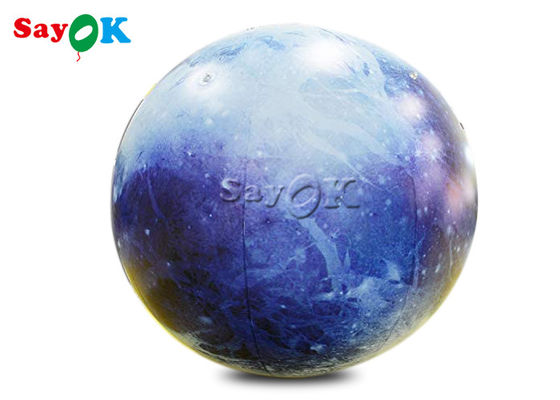 Disesuaikan 40 Inches Inflatable Lighting Dekorasi Pluto Planet Balloon